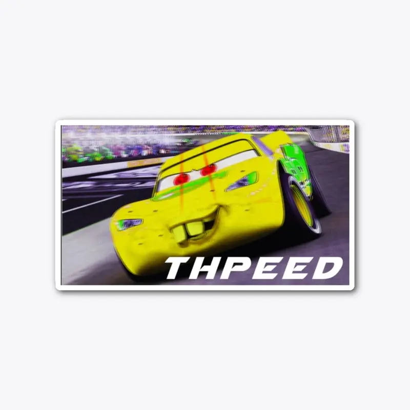 "I Am Thpeed" Sticker